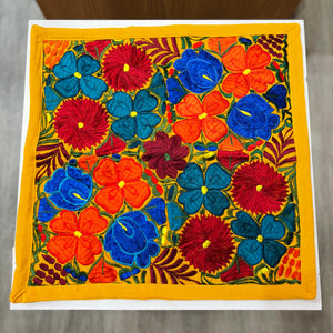 "Jardin": Embroidered Floral Pillowcases