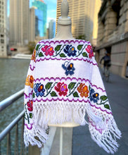 Load image into Gallery viewer, Women&#39;s Embroidered Poncho-- Puebla, Mexico

