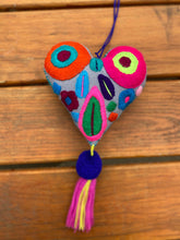 Load image into Gallery viewer, Handmade Heart Plush Ornament-- Large

