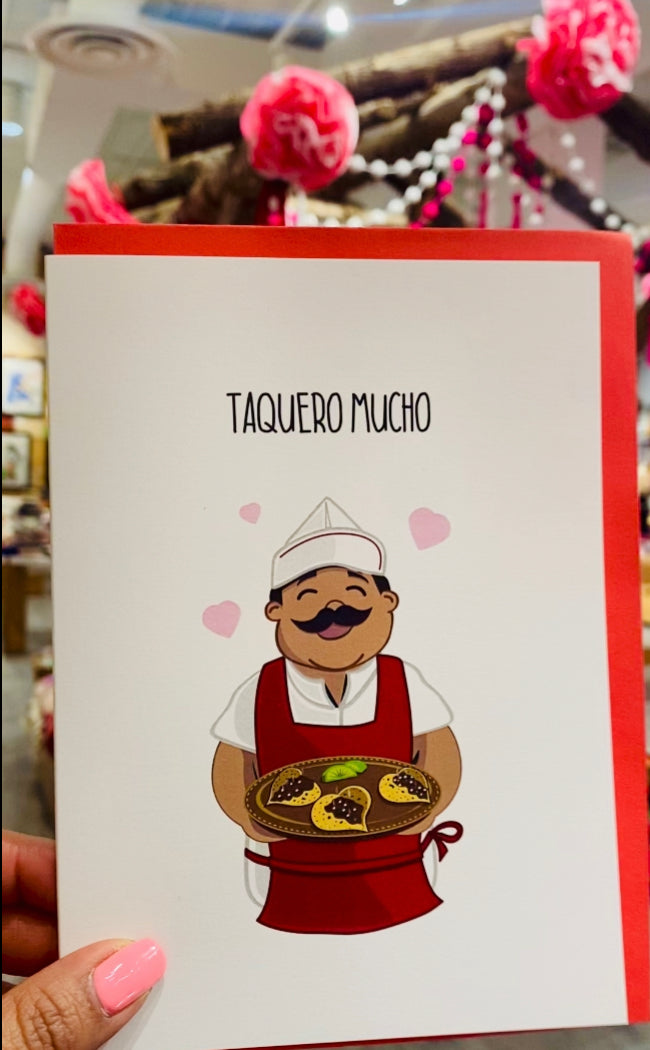 Taquero Mucho greeting card
