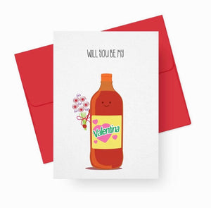 Will you be my Valentina, greeting card