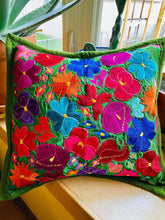 Load image into Gallery viewer, &quot;Jardin&quot;: Embroidered Floral Pillowcases
