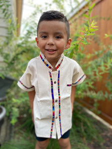 "Coralillo" Collared Shirt - Kids Size 8