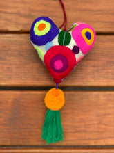 Load image into Gallery viewer, Handmade Heart Plush Ornament-- Large
