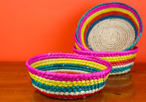 Handwoven Palm Tortilla Basket