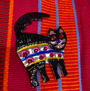 Oaxacan Hand-Painted Tin Magnet