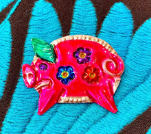Load image into Gallery viewer, Oaxacan Hand-Painted Tin Magnet
