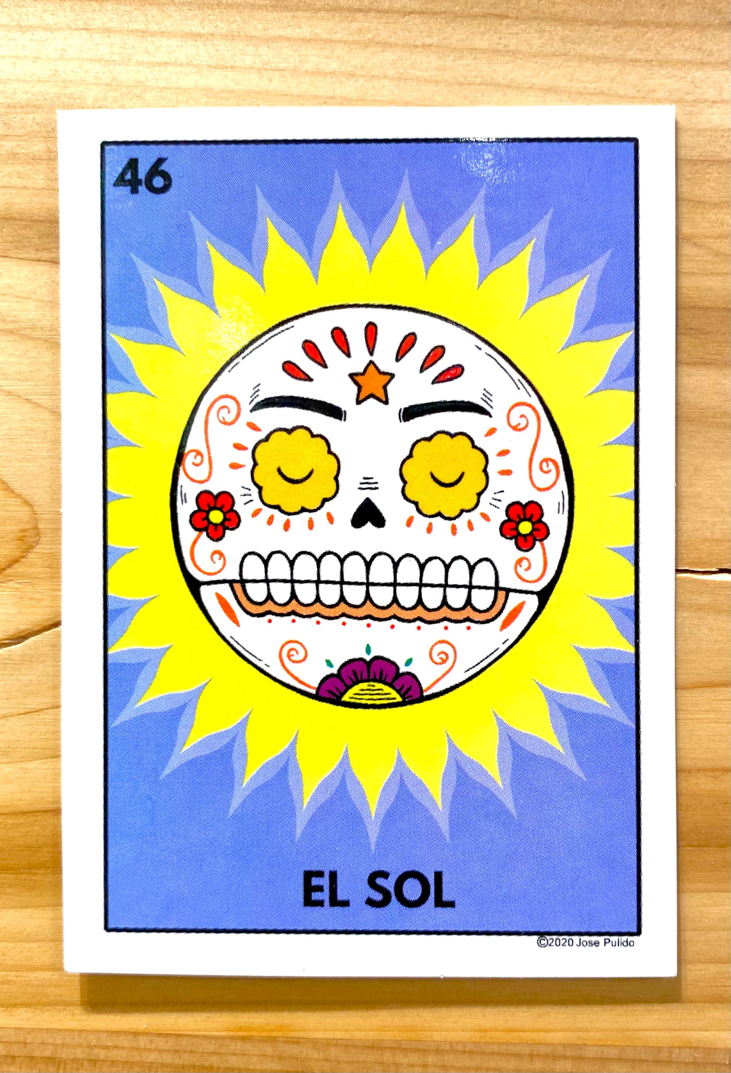 El Sol Skeleton Sticker
