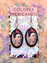 Load image into Gallery viewer, Frida Kahlo Portrait Earrings
