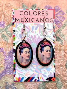 Frida Kahlo Portrait Earrings