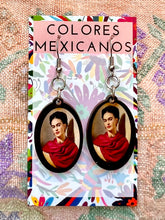 Load image into Gallery viewer, Frida Kahlo Portrait Earrings
