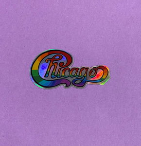 Rainbow Chicago Reflective Sticker