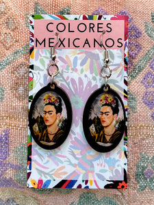 Frida Kahlo Portrait Earrings