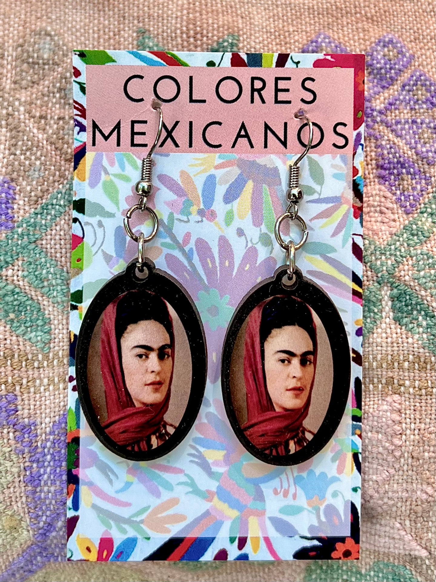 Frida Kahlo Portrait Earrings