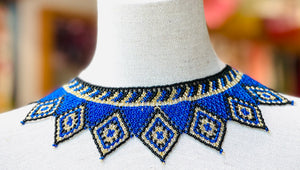 Mexican Beaded "Chaquira" Collar Necklace