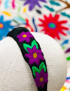 Embroidered Floral Headband -- Chiapas, Mexico