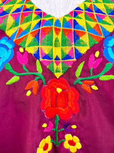 Handmade Mexican Huipil — Oaxaca — Colorful Cadenilla