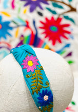 Load image into Gallery viewer, Embroidered Floral Headband -- Chiapas, Mexico
