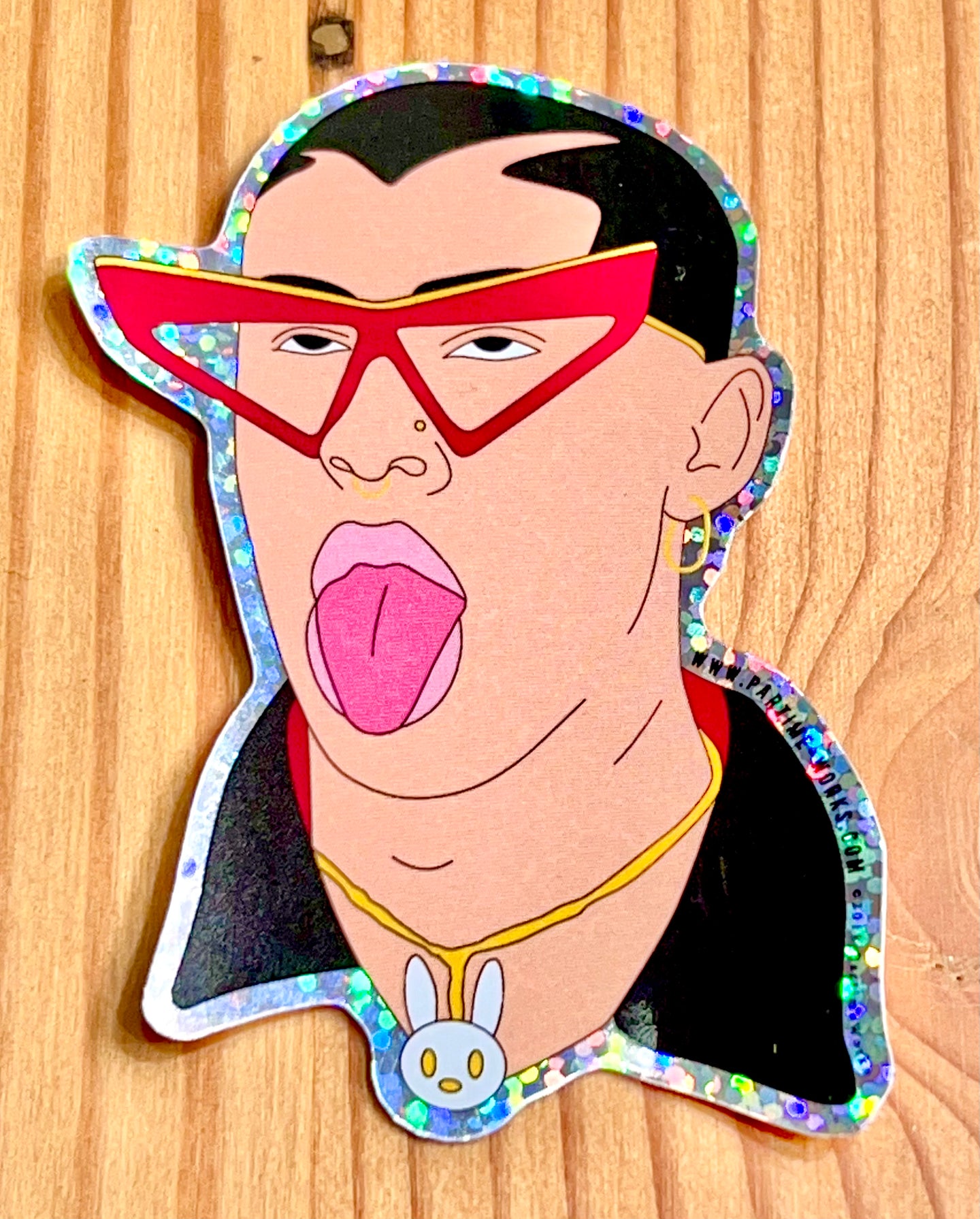 Bad Bunny Tongue Out Sticker – Colores Mexicanos: Chicago's Mexican Gift  Shop