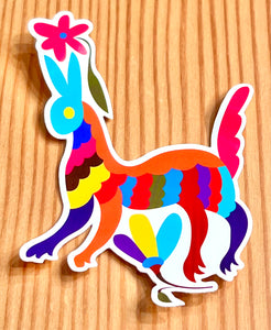 Otomí Mexican Embroidery Sticker - El Venado