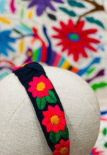 Load image into Gallery viewer, Embroidered Floral Headband -- Chiapas, Mexico
