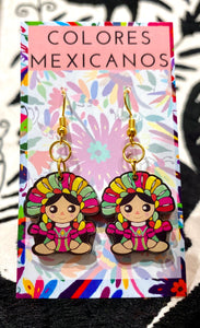 Mexican Lele Doll Earrings
