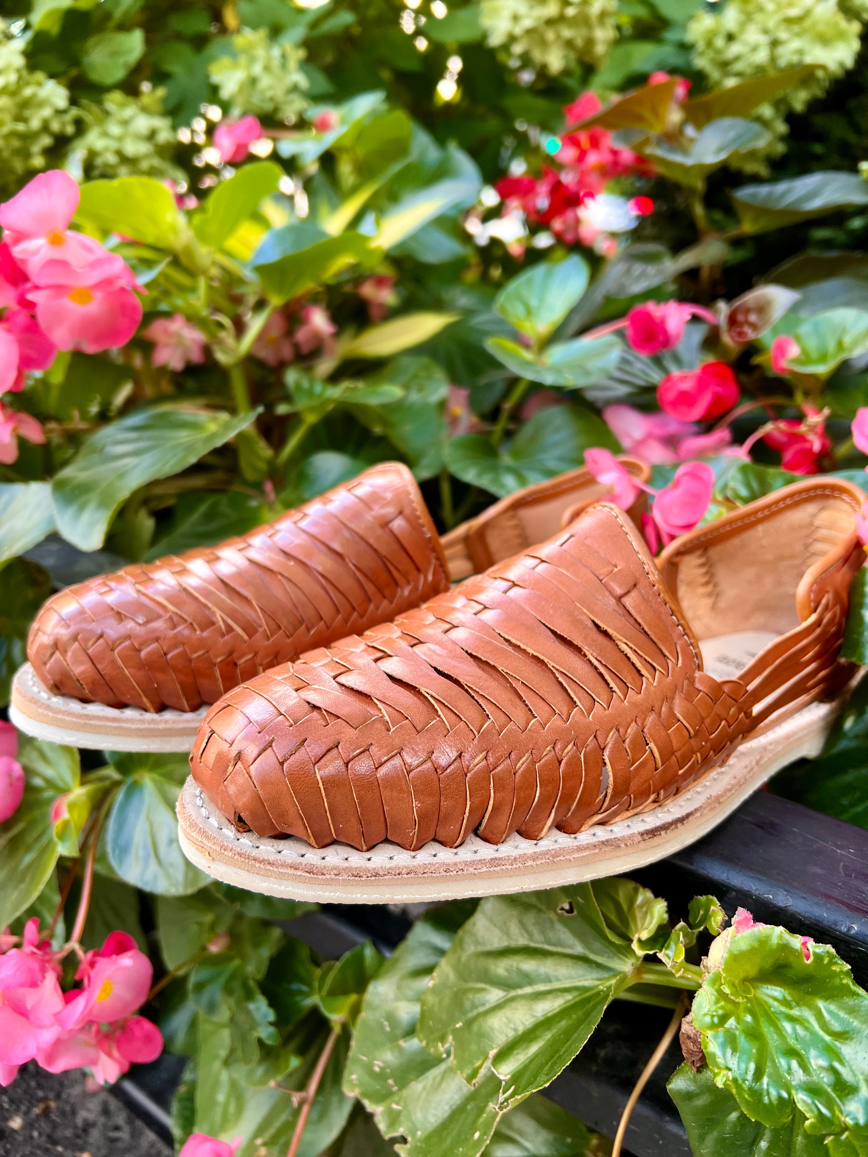 Mens leather huarache sandals on sale