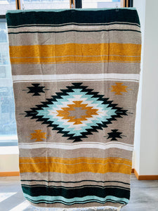 Handwoven Mexican Throw Blanket