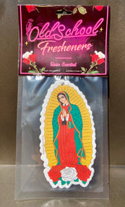 La Virgen Car Air Freshener -- Rose scented